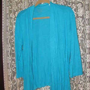 Chicos Cardigan Turquoise Sz 1